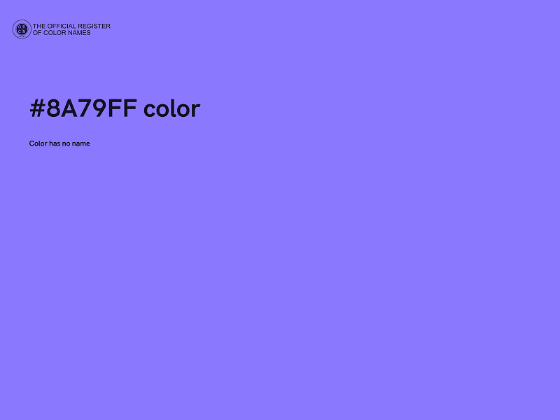 #8A79FF color image