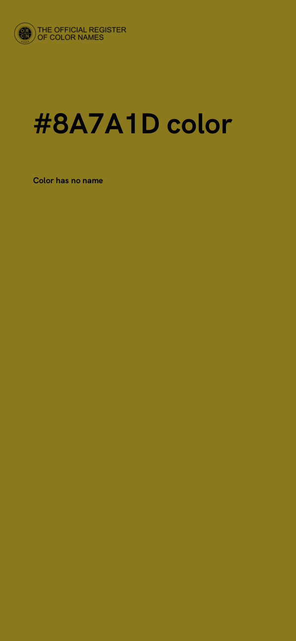 #8A7A1D color image
