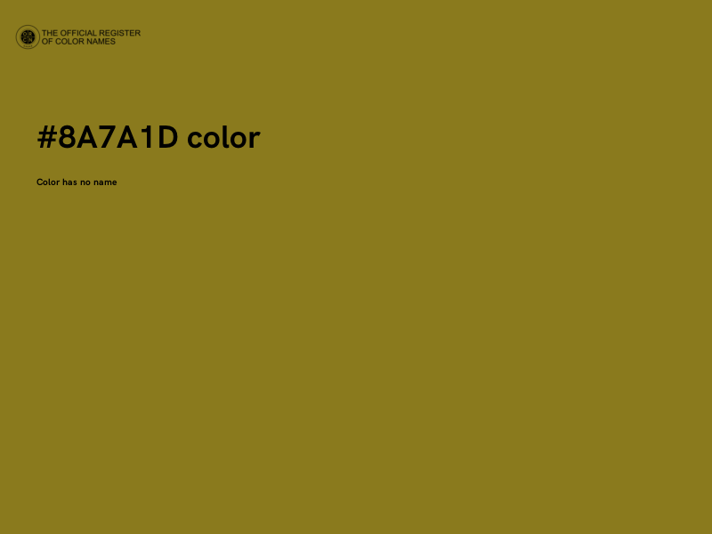 #8A7A1D color image