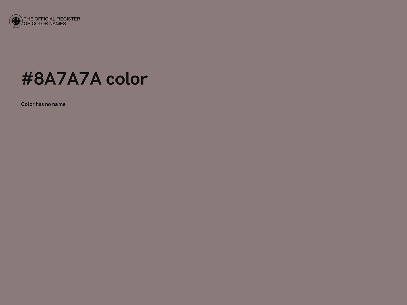 #8A7A7A color image