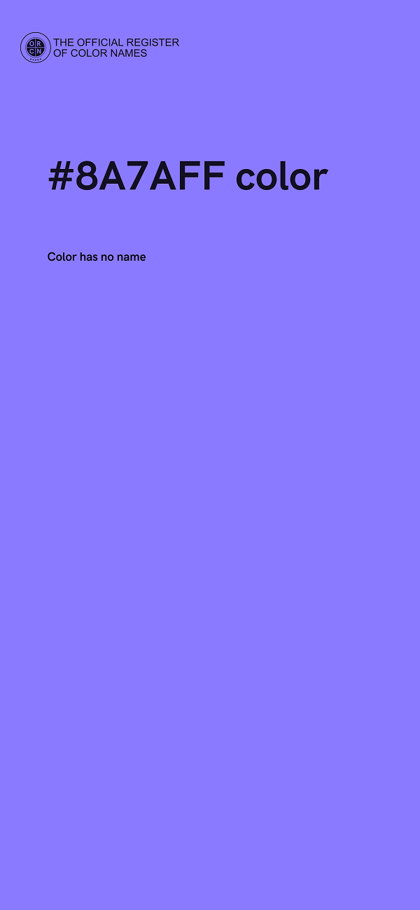 #8A7AFF color image