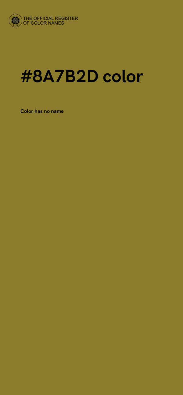 #8A7B2D color image