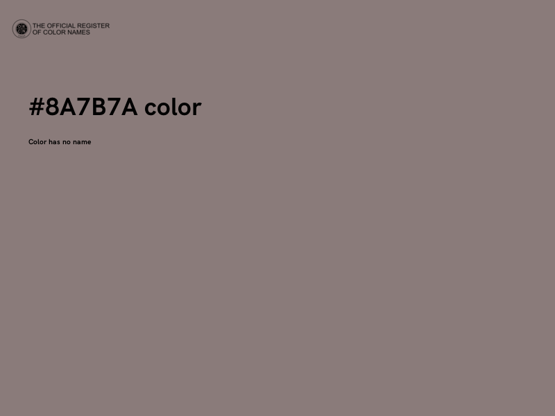 #8A7B7A color image