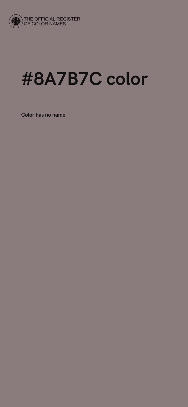 #8A7B7C color image