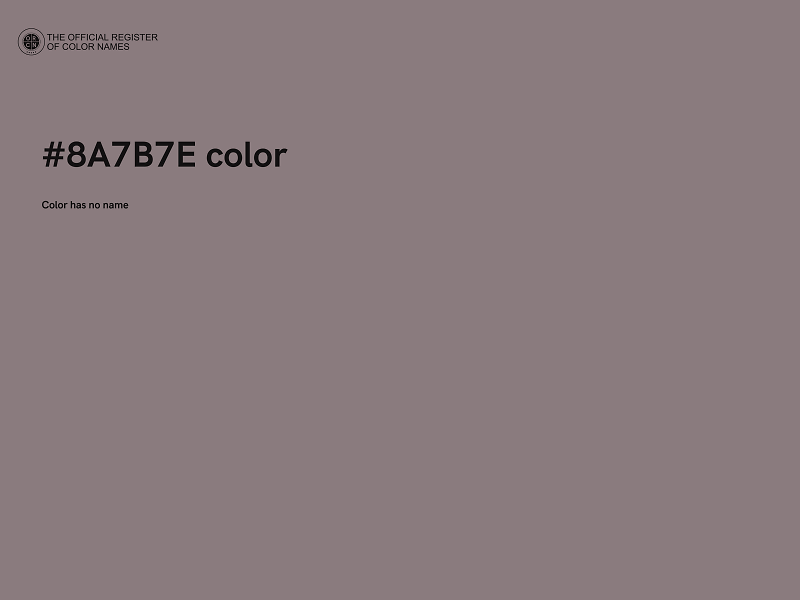 #8A7B7E color image