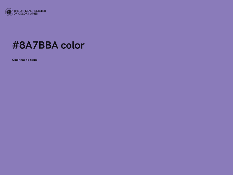 #8A7BBA color image