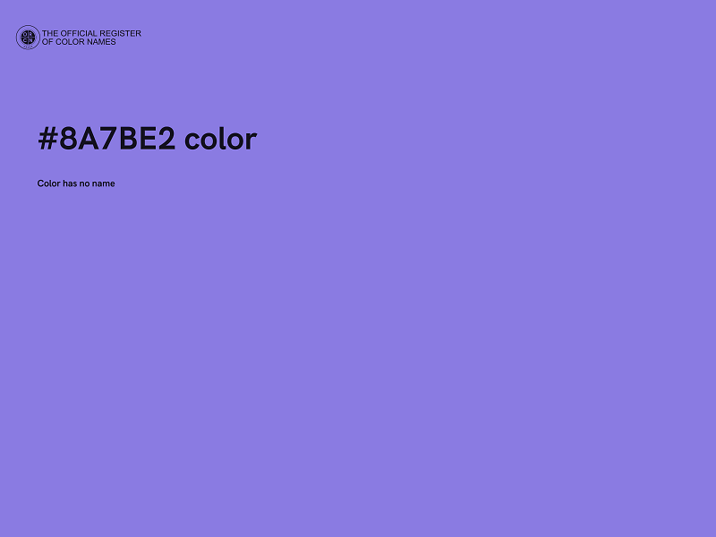 #8A7BE2 color image