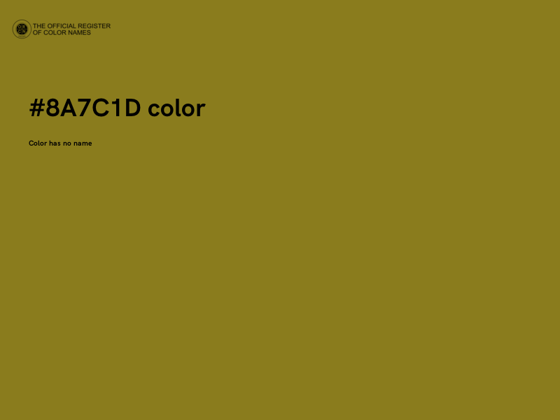 #8A7C1D color image
