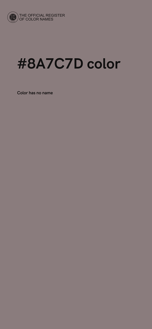 #8A7C7D color image