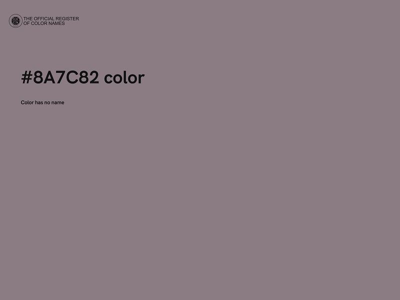 #8A7C82 color image