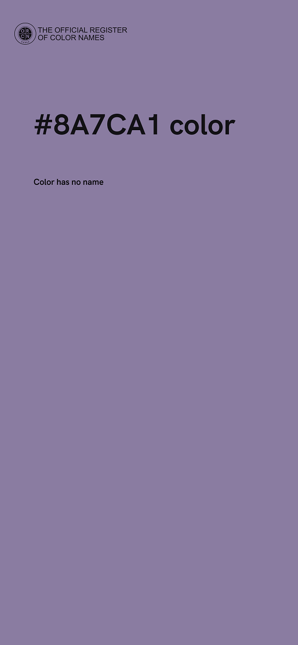 #8A7CA1 color image