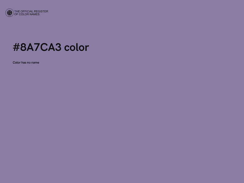 #8A7CA3 color image