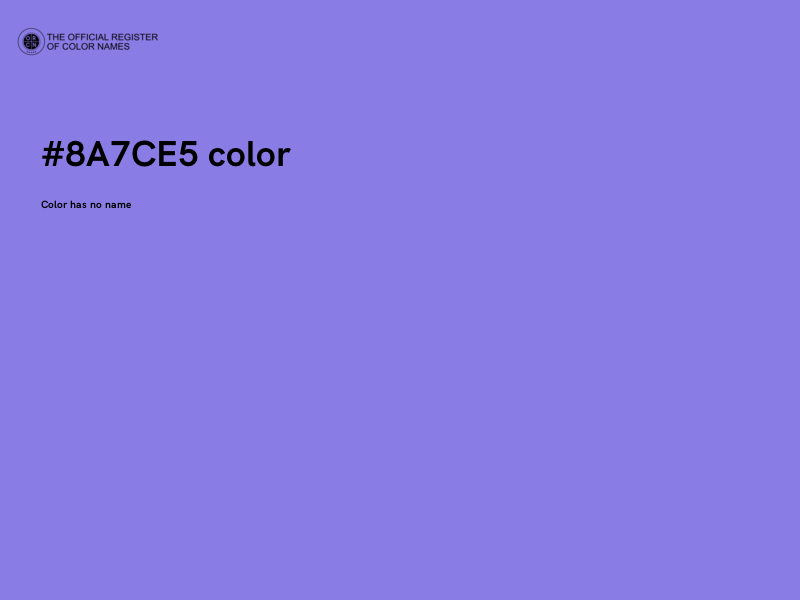 #8A7CE5 color image