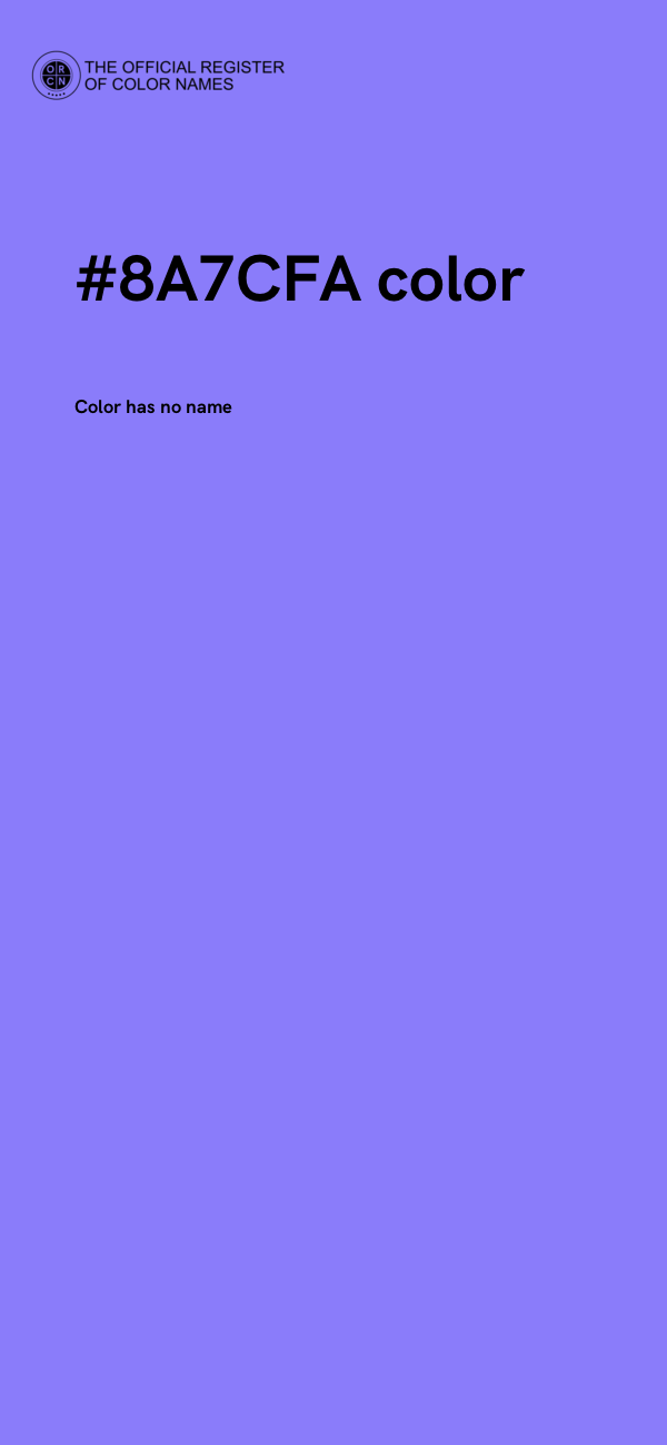 #8A7CFA color image