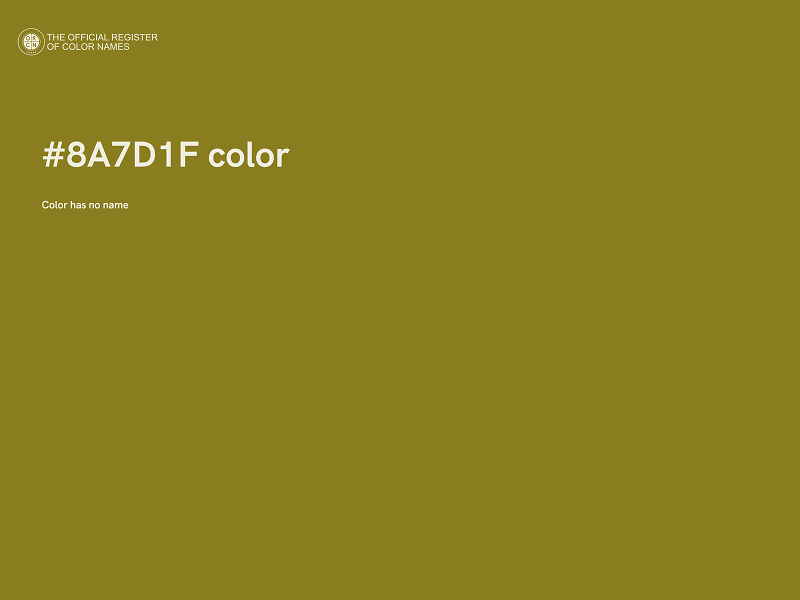 #8A7D1F color image