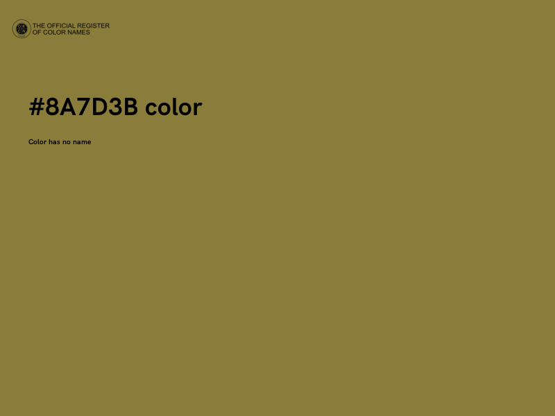 #8A7D3B color image