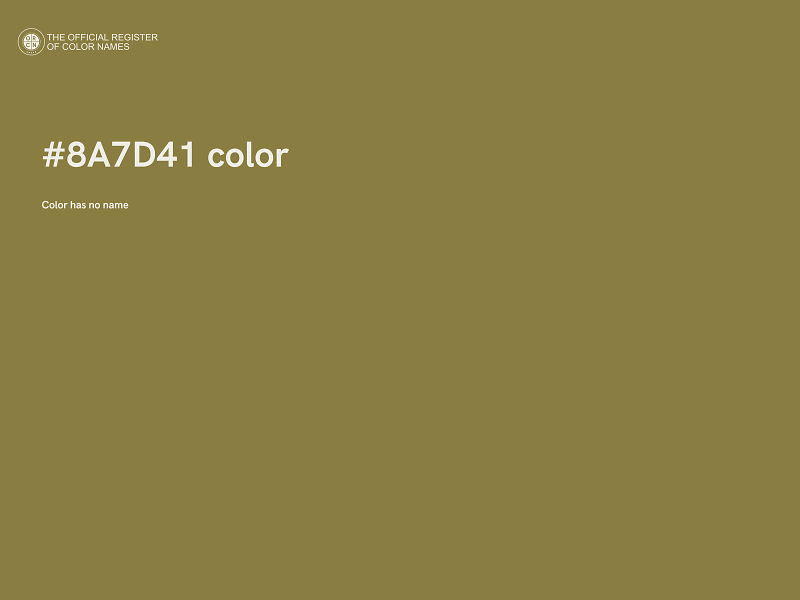 #8A7D41 color image