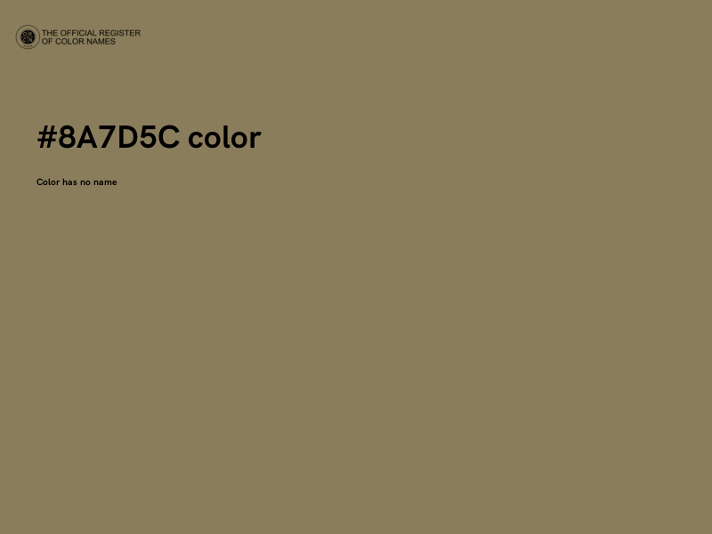 #8A7D5C color image
