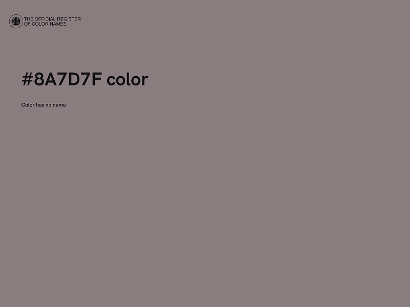 #8A7D7F color image