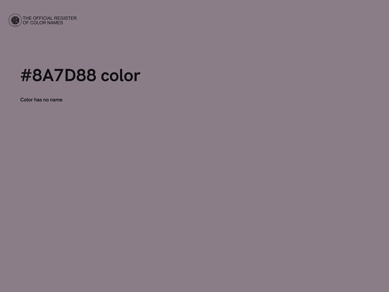 #8A7D88 color image