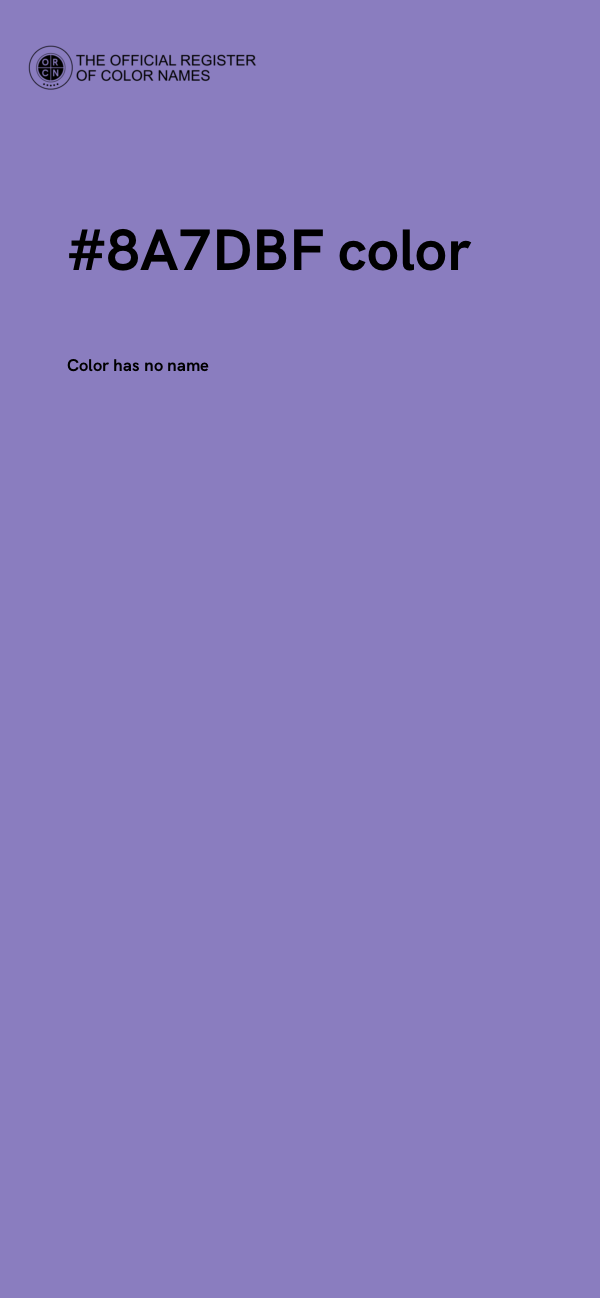 #8A7DBF color image