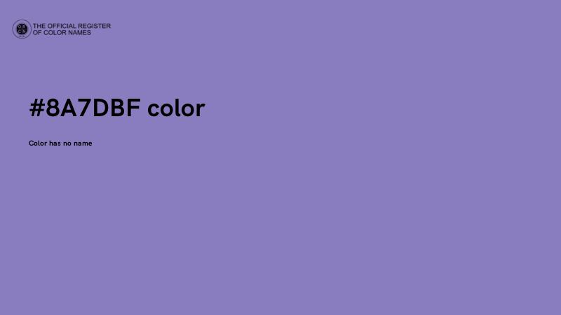 #8A7DBF color image