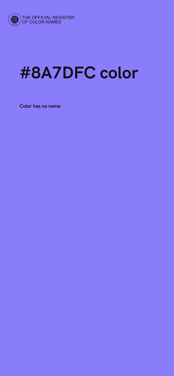 #8A7DFC color image