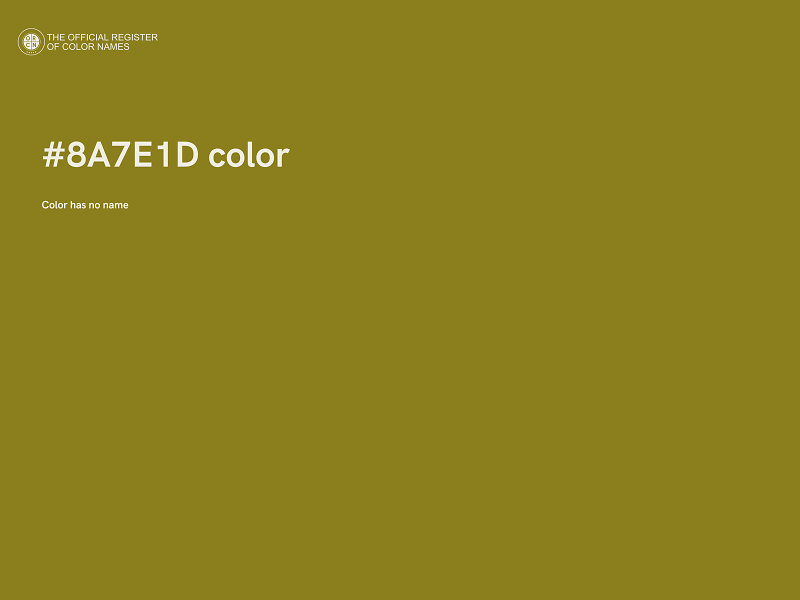 #8A7E1D color image