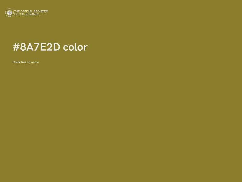 #8A7E2D color image