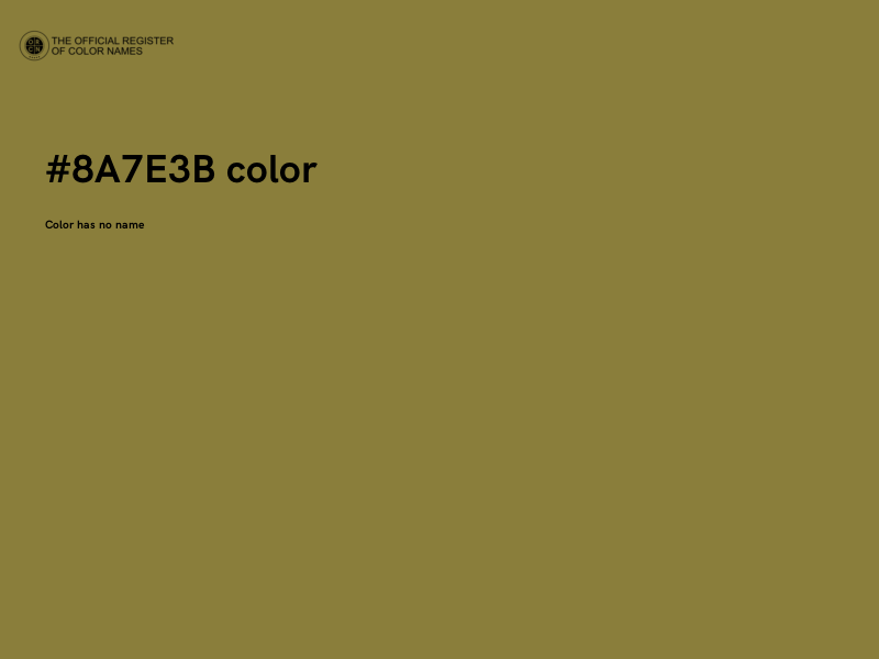 #8A7E3B color image