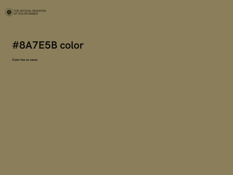 #8A7E5B color image