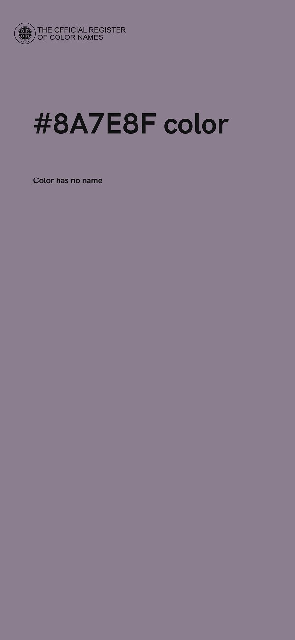 #8A7E8F color image