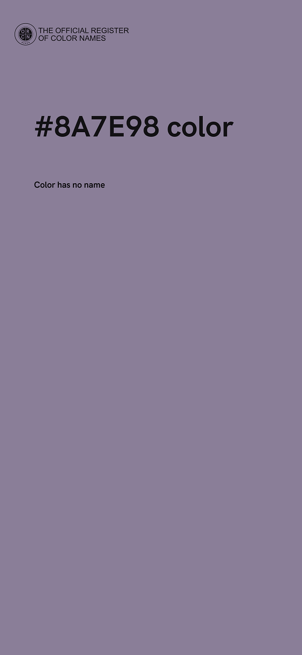 #8A7E98 color image