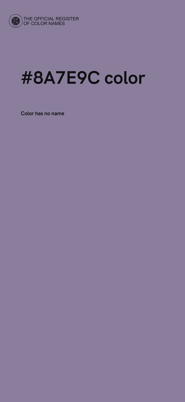 #8A7E9C color image