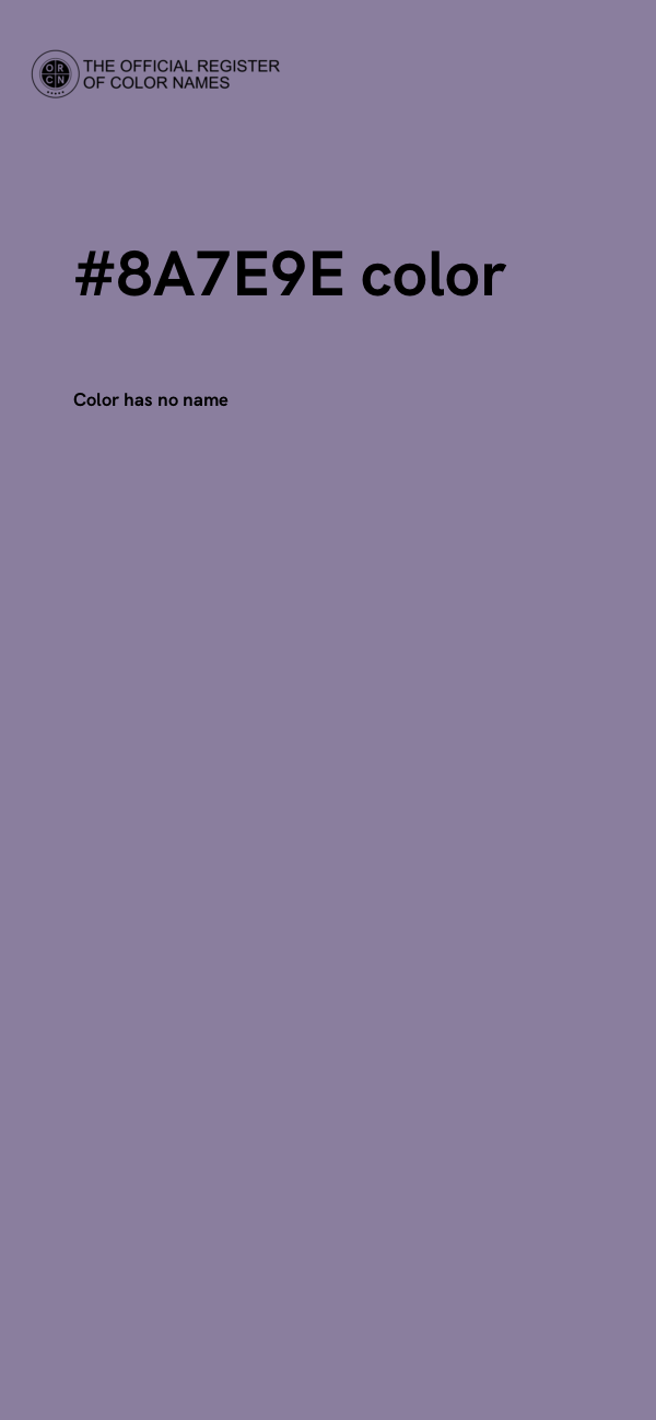 #8A7E9E color image