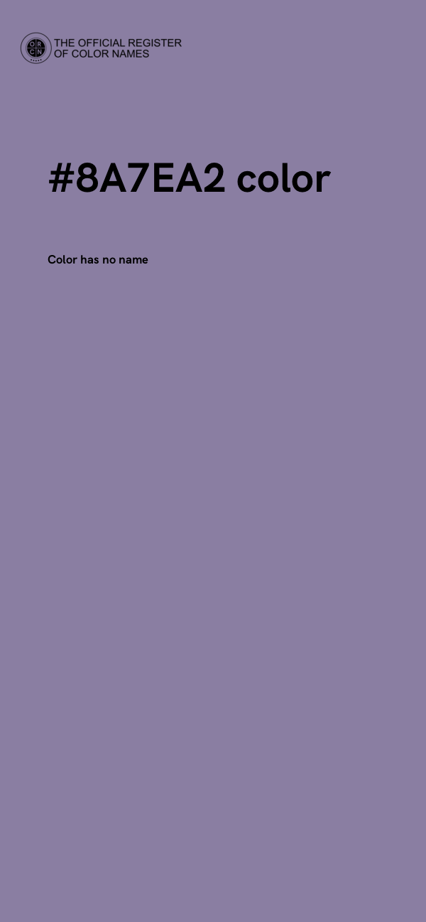 #8A7EA2 color image