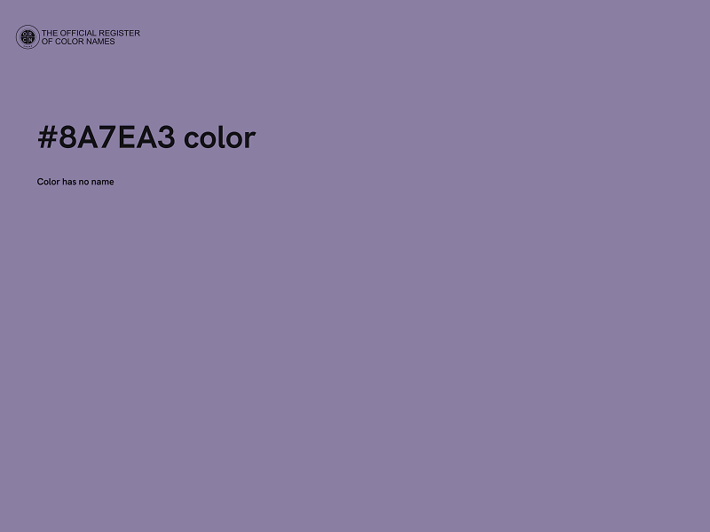 #8A7EA3 color image