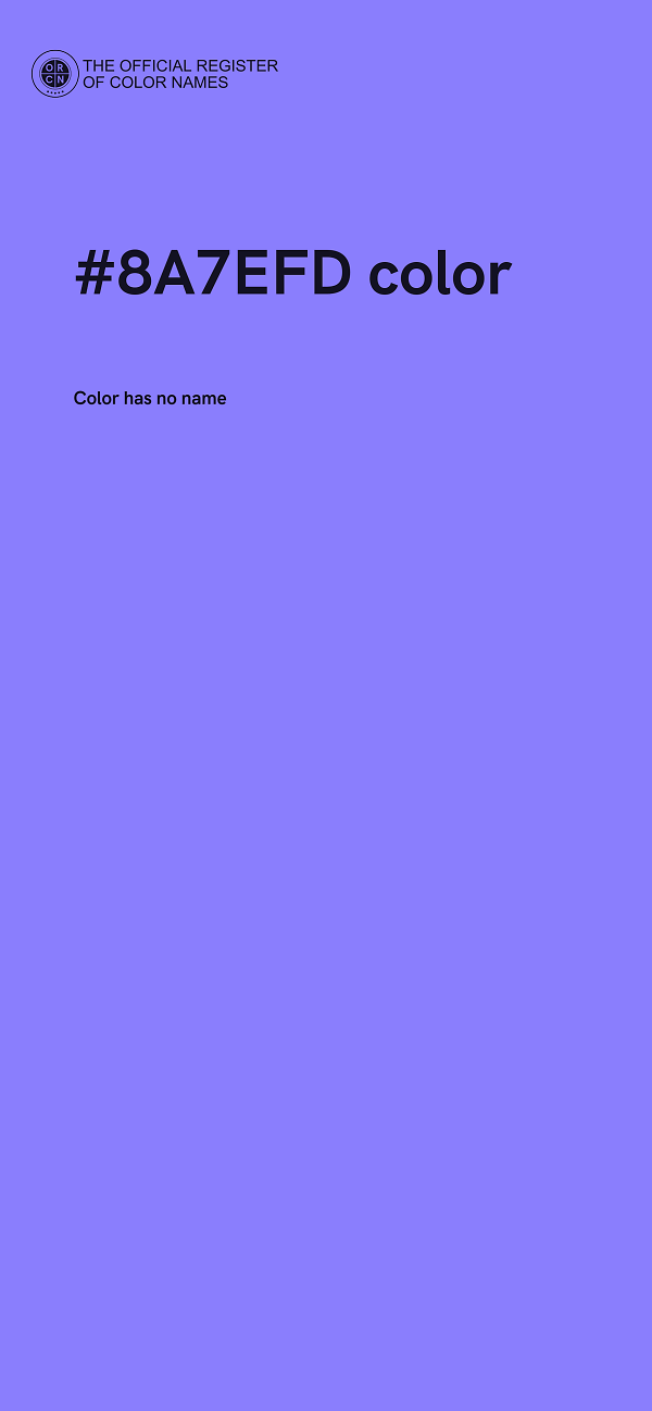 #8A7EFD color image