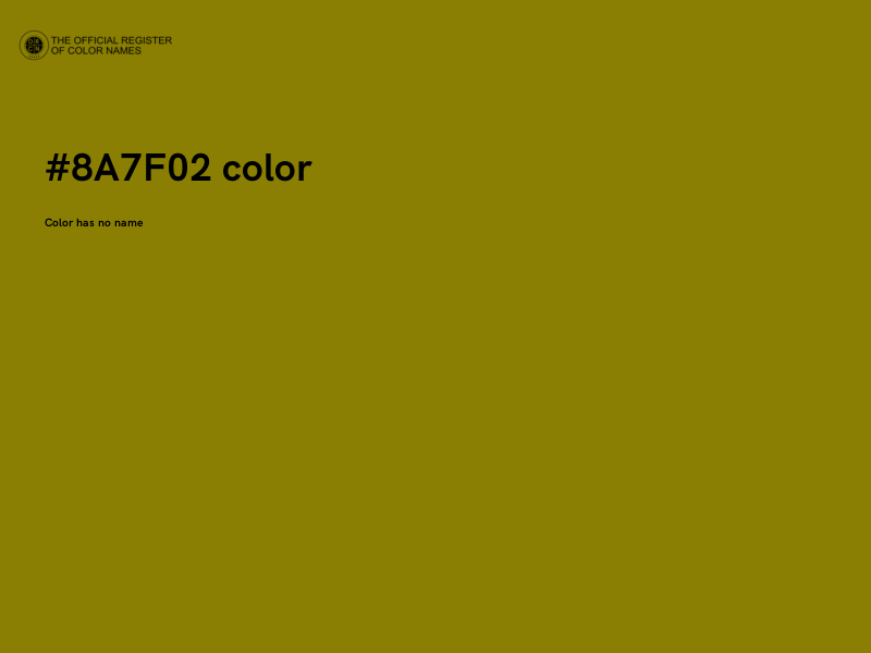 #8A7F02 color image