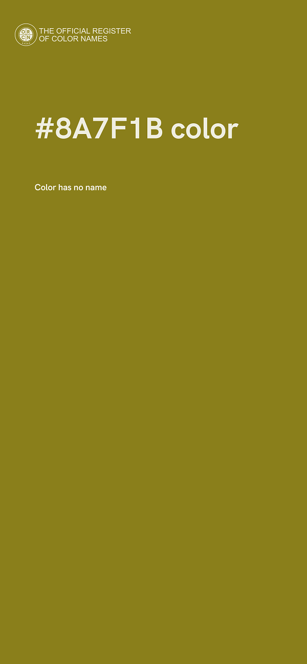 #8A7F1B color image