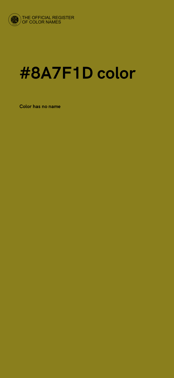 #8A7F1D color image