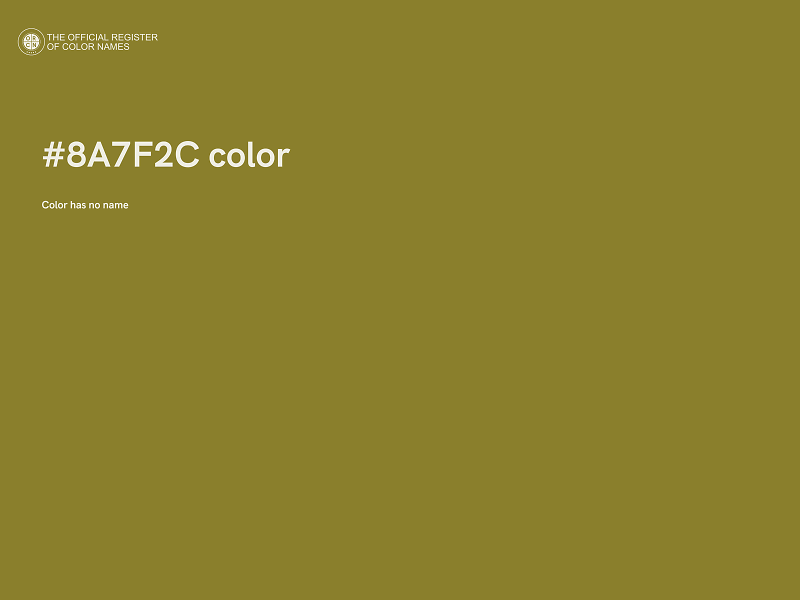 #8A7F2C color image