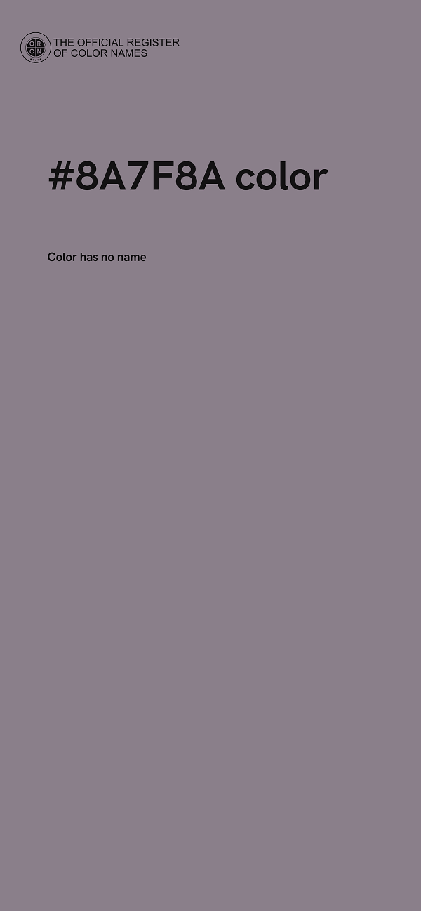 #8A7F8A color image