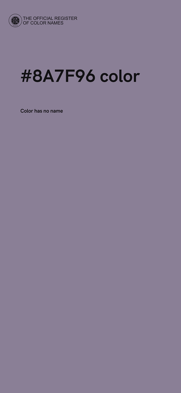 #8A7F96 color image