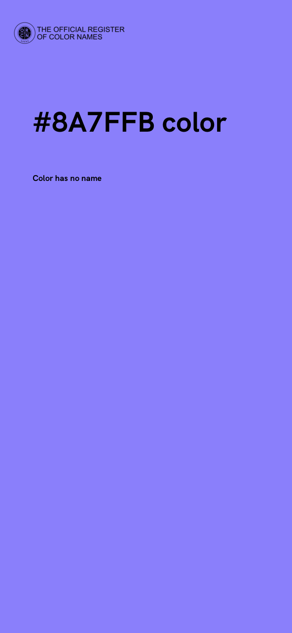#8A7FFB color image