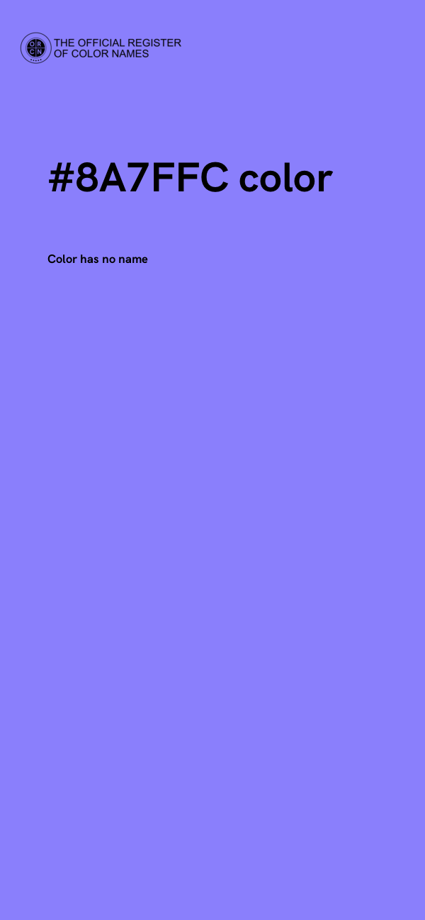 #8A7FFC color image