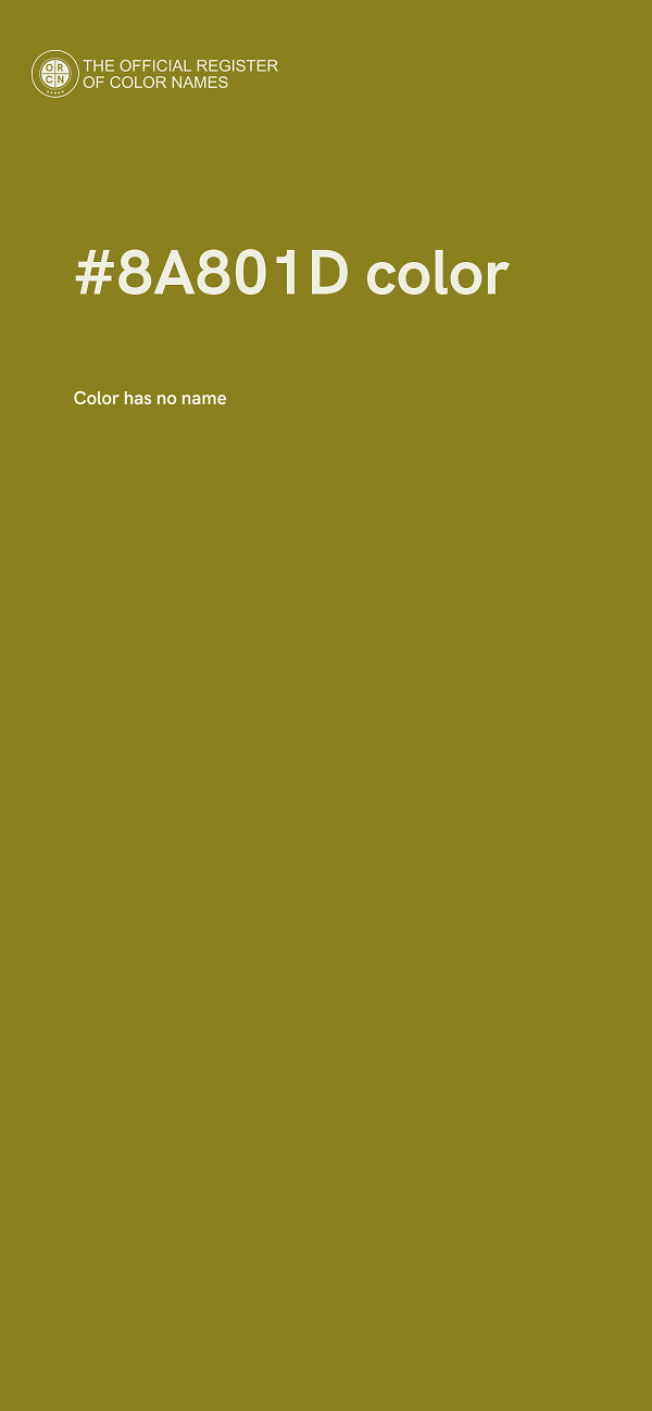 #8A801D color image