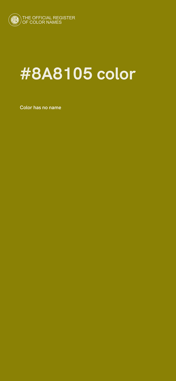 #8A8105 color image