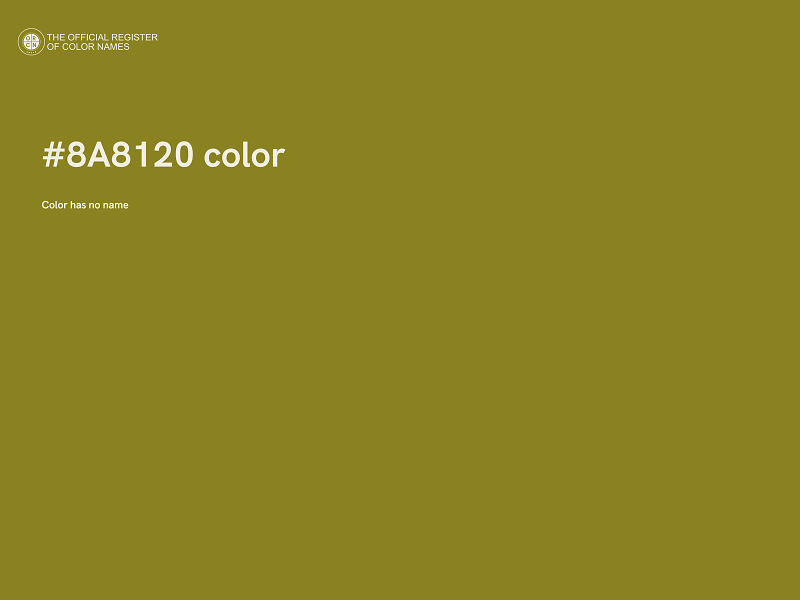 #8A8120 color image