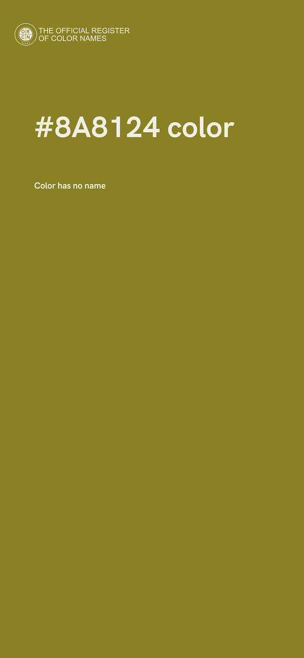 #8A8124 color image